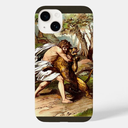 サムソンとライオン Case-Mate iPhoneケース (裏面)