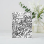 サムソンはライオンを殺し、c.1496-98 ポストカード (スタンド正面)