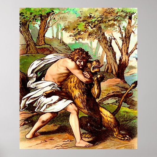 サムソンは小さなライオンのポスターを殺した ポスター (正面)