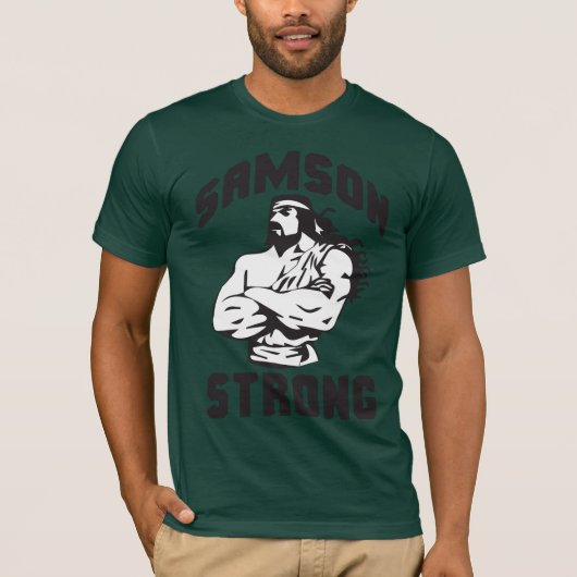 サムソンストロング – ボディビル Tシャツ (正面)
