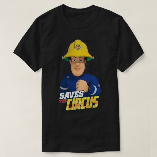 サムチャイルドの漫画の消防士の名前のためのデイギフト Tシャツ (デザイン正面)