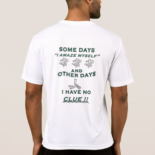 サムデイズホースシューピッチングティー Tシャツ (裏面)