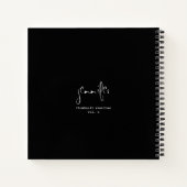 サムネイルパーソナライズされたSketchbookノートブック ノートブック (裏面)