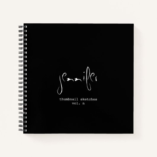 サムネイルパーソナライズされたSketchbookノートブック ノートブック (正面)