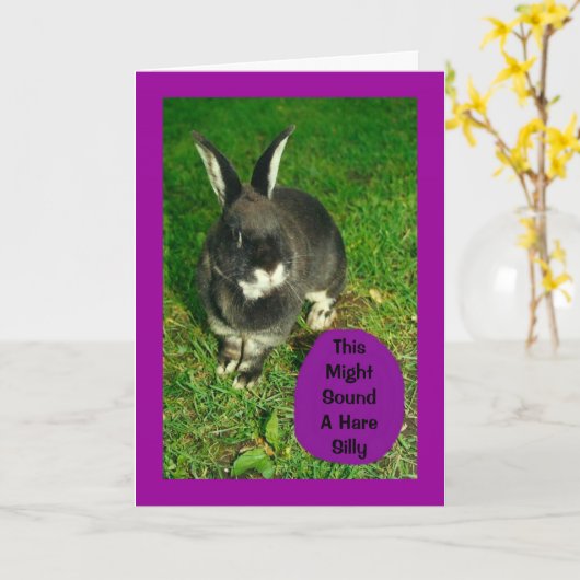 サムバニーからイースターのご挨拶! カード (黄色い花)