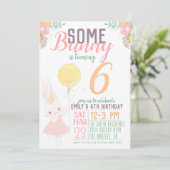 サムバニー誕生日招待状 招待状 (スタンド正面)