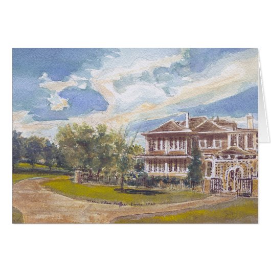 サムヒューストン公園： 1905ステイティハウス (正面横)