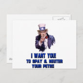 サムブルーのおじさん ポストカード (正面/裏面)