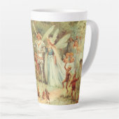 サムベリーナとプリンス結婚のヴィンテージ童話 カフェラテマグ (右アングル)