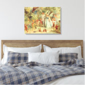 サムベリーナとプリンス結婚のヴィンテージ童話 キャンバスプリント (インサイチュ (寝室))