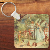 サムベリーナとプリンス結婚のヴィンテージ童話 キーホルダー (正面)