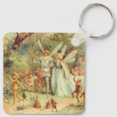 サムベリーナとプリンス結婚のヴィンテージ童話 キーホルダー (裏面)