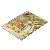 サムベリーナとプリンス結婚のヴィンテージ童話 ノートブック (左側)