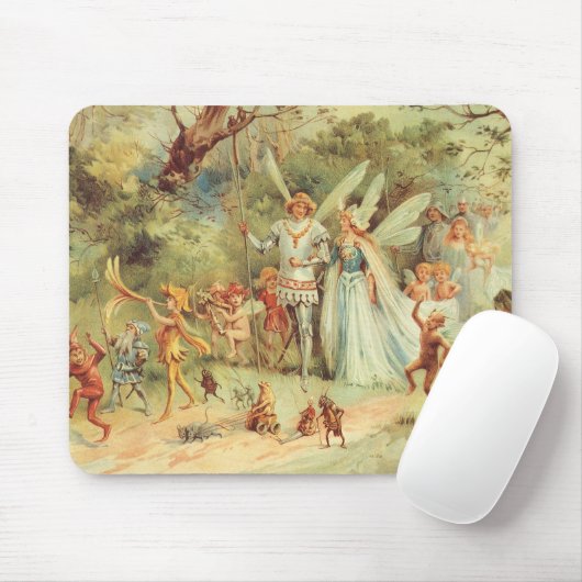 サムベリーナとプリンス結婚のヴィンテージ童話 マウスパッド (マウス)
