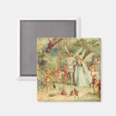 サムベリーナとプリンス結婚のヴィンテージ童話 マグネット (正面/裏面)