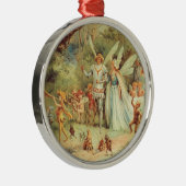 サムベリーナとプリンス結婚のヴィンテージ童話 メタルオーナメント (右)