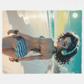 サムミドルズフリースブランケット フリースブランケット (正面(横))