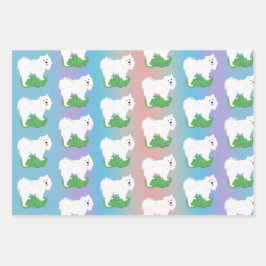 サムミーギフトラップオンパステル–3シートセット ラッピングペーパーシート