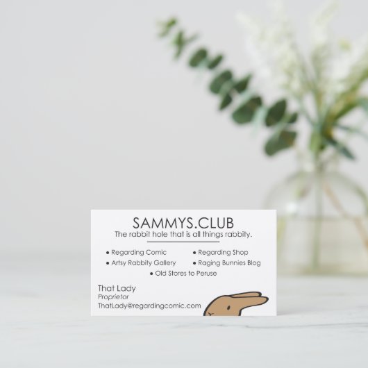 サムミーズクラブ 名刺 (スタンド正面)