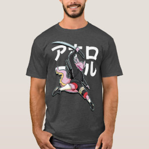 サムライおもしろいア Tシャツ