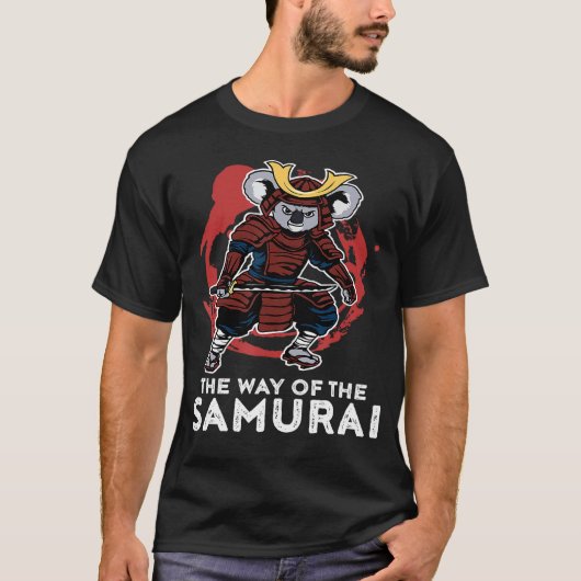 サムライおもしろい・サムライ・コアラ戦士ジャパン Tシャツ (正面)