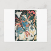 サムライが鬼を殺す古代日本のの絵画人 ポストカード (正面)