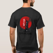 サムライの精神 古代の戦士の誇り Tシャツ (裏面)