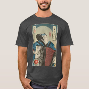 サムライアコーディオン音楽浮世絵サムライアコーディオン Tシャツ