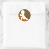 サムライウォリアシルエットシール ラウンドシール (バッグ)