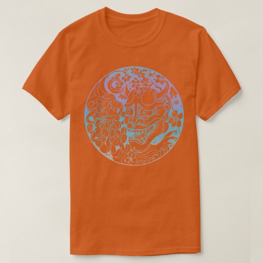 サムライウォリアマスク般若鬼マスクジャパンAnime1 Tシャツ (デザイン正面)