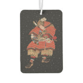 サムライウォリアーヴィンテージ日本のアート カーエアーフレッシュナー (裏面)