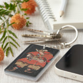 サムライウォリアーヴィンテージ日本のアート キーホルダー (正面右)