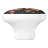 サムライウォリアーヴィンテージ日本のアート セラミックノブ (側面)