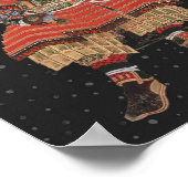 サムライウォリアーヴィンテージ日本のアート ポスター (角)