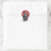 「サムライウォリアー日本のシール – Ink Art Vinyl スクエアシール (バッグ)
