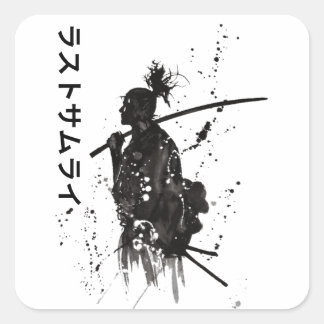 「サムライウォリアー日本のシール – Ink Art Vinyl スクエアシール