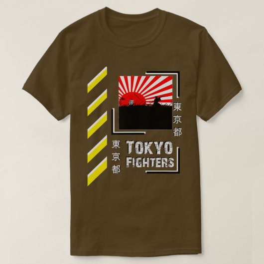 サムライウォリアー日本東京ファイターズスタイルクロシン Tシャツ (デザイン正面)