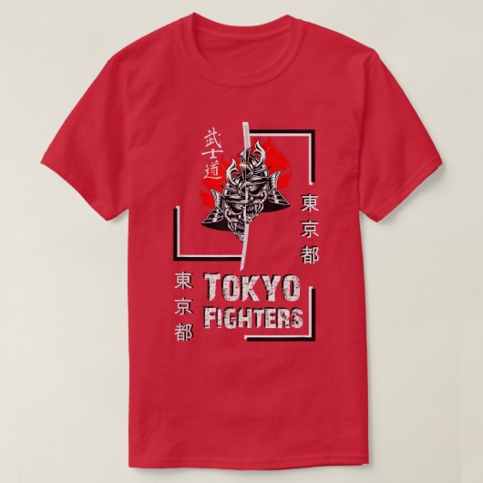 サムライウォリアー日本東京ファイターズスタイルクロシン Tシャツ (デザイン正面)