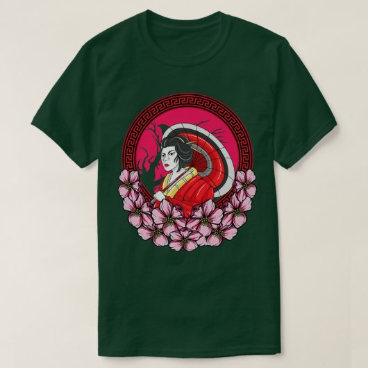サムライウォリアー武士道コード日本のスワーズガールV Tシャツ (デザイン正面)