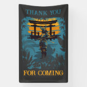 サムライウォリアー誕生日パーティカスタムー 横断幕 (縦)