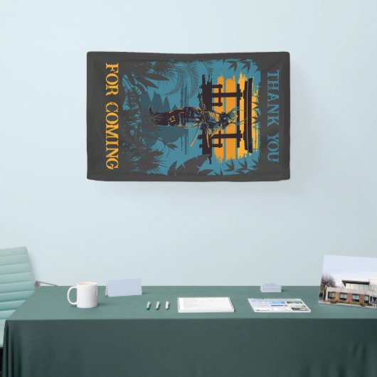 サムライウォリアー誕生日パーティカスタムー 横断幕 (トレードショー)