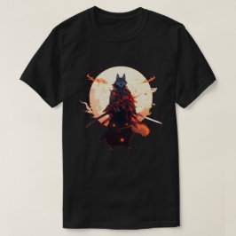 サムライウルフ日本のアニメ Tシャツ