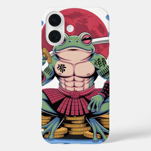 サムライカエル戦士アート Case-Mate iPhoneケース (裏面)