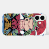 サムライカエル戦士アート Case-Mate iPhoneケース (裏面 (横))