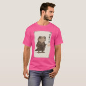 サムライカエル 日本の芸術 アニメ おもしろ ギフト 男性 向け Tシャツ (正面フル)