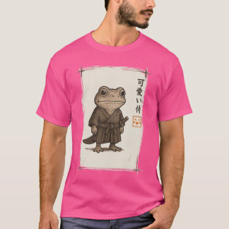 サムライカエル 日本の芸術 アニメ おもしろ ギフト 男性 向け Tシャツ