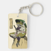サムライカエル：蓮の守り キーホルダー (裏面)