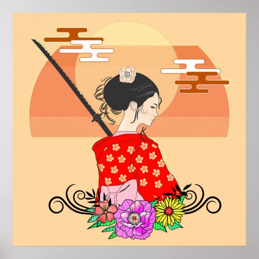 サムライガール女武者 ポスター (正面)