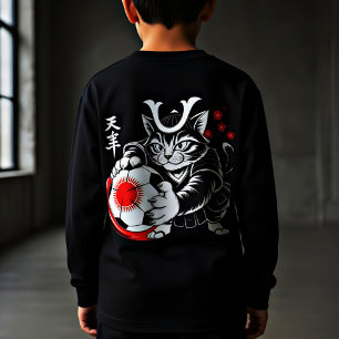 サムライキャットのジャパンサッカーTシャツ
