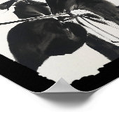 サムライキャットティーヴィンテージ浮世絵武芸 ポスター (角)